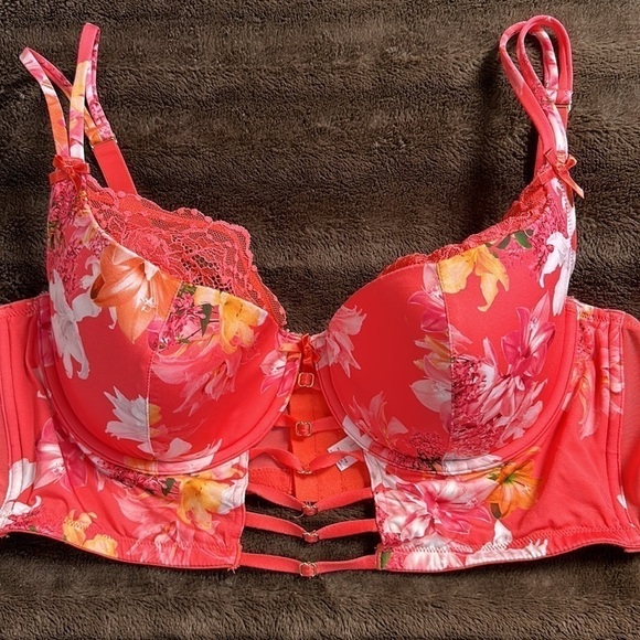 CACIQUE Lightly Lined French Balconette Sz 44 C - Picture 3 of 12